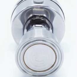 celonerezový manometr s clamp oddělovací membránou (límeček 50,5 mm), zadní připojení tlakoměru k membráně, číselník 63 mm, rozsah měření 0-6 bar