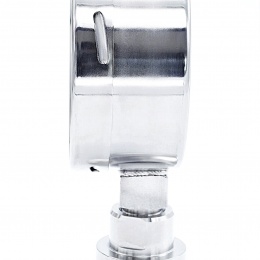 Celonerezový tlakoměr s oddělovací membránou CLAMP DIN 32676, 100 mm 0-10 bar (CLAMP límeček 50.5 mm)