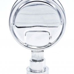 Celonerezový tlakoměr s oddělovací membránou CLAMP DIN 32676, 100 mm 0-10 bar (CLAMP límeček 50.5 mm)