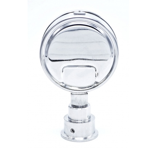 Celonerezový tlakoměr s oddělovací membránou CLAMP DIN 32676, 100 mm 0-10 bar (CLAMP límeček 50.5 mm)