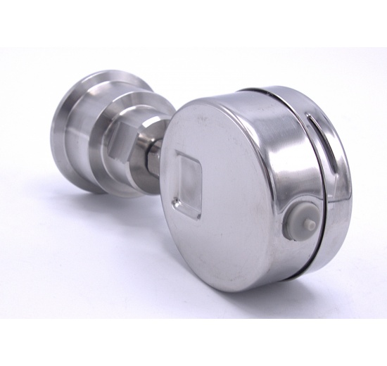 Celonerezový tlakoměr s oddělovací membránou CLAMP DIN 32676, 63 mm,0-8 bar, clamp límeček-50,5mm