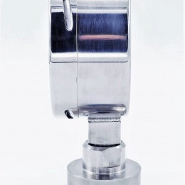 Celonerezový tlakoměr s oddělovací membránou CLAMP DIN 32676 DN50 (límeček 64 mm), číselník 100 mm