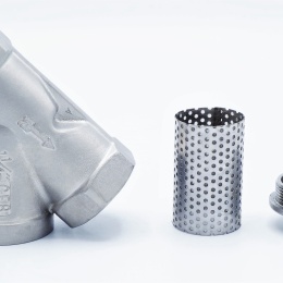 šikmý nerezový Y filtr s jemným sítkem, závitový 5/4” DN32