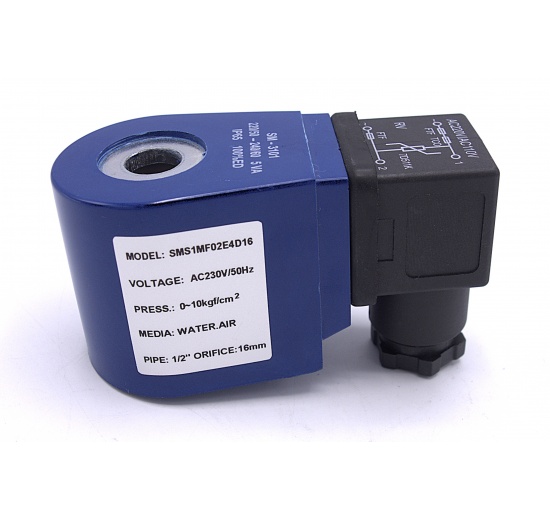 Cívka pro nerezový elektromagnetický ventil 2/2, G 1/2", AC230V, NC