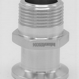 CLAMP 34 mm_ závitový adaptér | DN20_závit vnější 3/4" (K34)