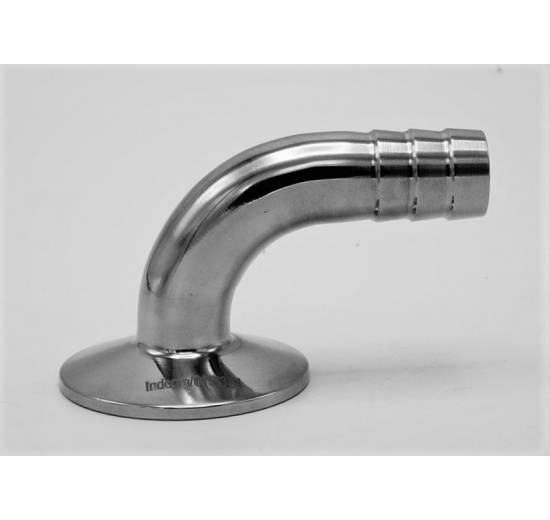 Clamp hadicový adaptér 90° DN15, CLAMP límeček 50.5 mm