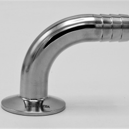 Clamp hadicový adaptér  90° DN20, CLAMP límeček 50.5 mm