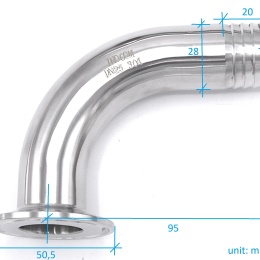 Clamp hadicový adaptér DN25