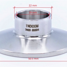 clamp hrdlo navařovací DN20 - rozměry