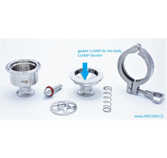 CLAMP těsnění (náhradní díly pro nerezové zpětné klapky, navařovací typ S-S, CLAMP typ C-C)