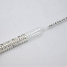 Cukroměr pivovarský s teploměrem 0-10