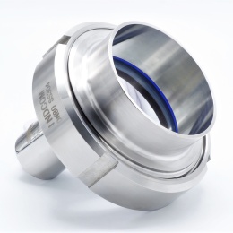 Průhledítko maticové s LED osvětlením, navařovací, DN80