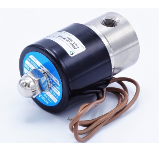 elektromagnetický ventil z nerezové oceli, AC 24V, 2/2, G 1/8"