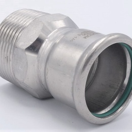 Přechodka lisovací/závit vnější 35 mm_1 1/4" nerez