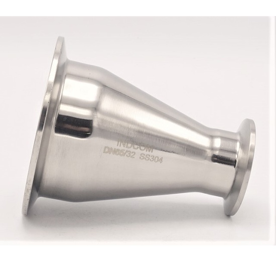 Redukce centrická, clamp DN65/32