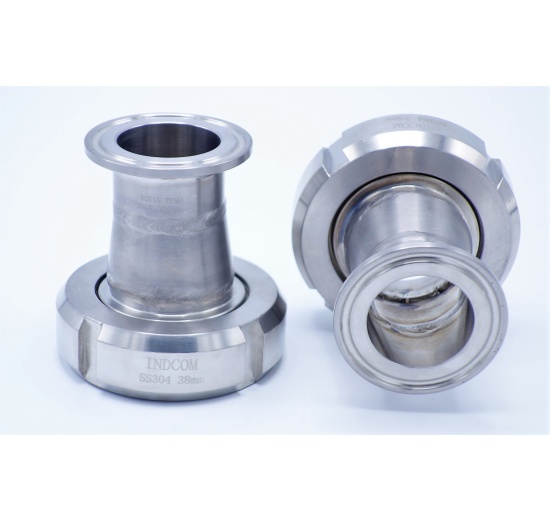 nerezová centrická redukce K/M - G | SMS38/DIN CLAMP 32