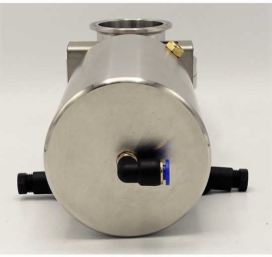 Nerezová klapka přímá, clamp typ C-C, s pneumatickým pohonem | DN50