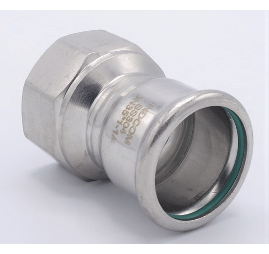 Přechodka lisovací/závit vnitřní 35 mm_1 1/4", nerez