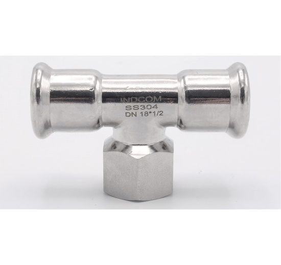 T-kus, lisovací F/F(závit vnitřní)/F 18_1/2"_18