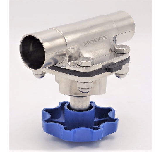 ventil membránový, navařovací S-S, EPDM DN40(40x2,0mm)