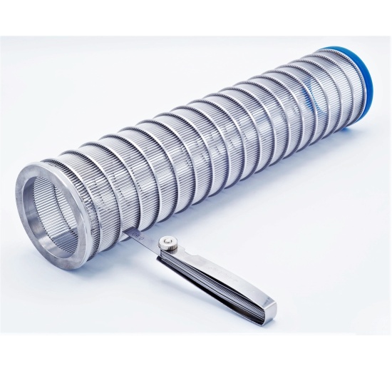 štěrbinové síto 0,8 mm pro trubkový rohový filtr DN 65