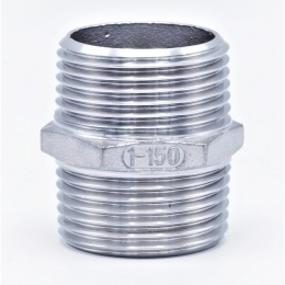 dvojitá trubková vsuvka, dvounipl, typ 340, jednopalcový, osazený šestihranem pro utažení