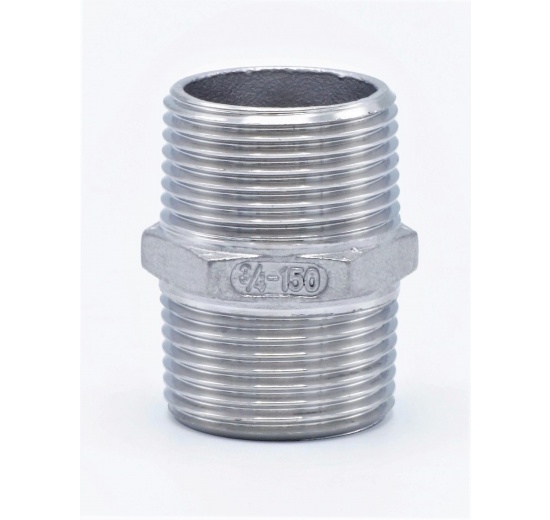 dvojitá vsuvka se šestihranem s trubkovým závitem 340 3/4"