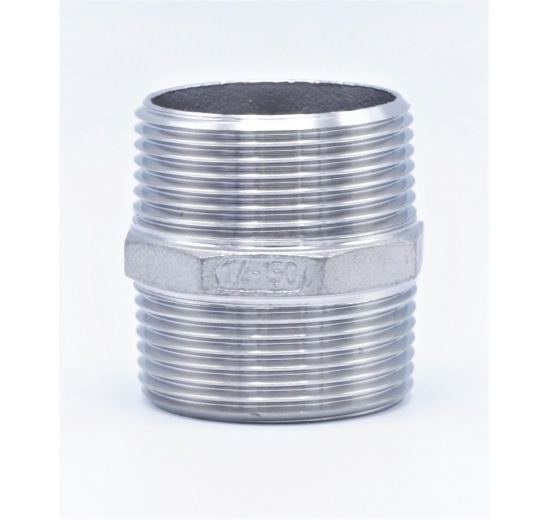 dvojitý nipl se šestihranem DN32, potrubní vsuvka s trubkovým závitem 5/4"