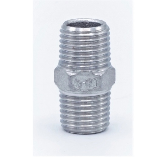 dvojnipl se šestihranem, typ 340 1/4" dvounipl s vnějším závitem