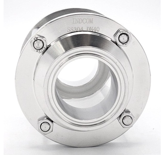 Průhledítko potrubní DN40, připojení CLAMP DIN 32676