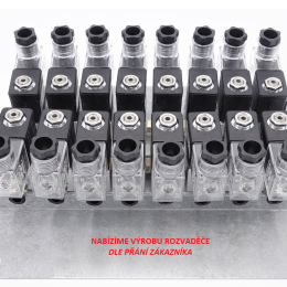 Elektromagnetický rozvaděč 3/2, G 1/8" - skupinová montáž