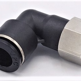 Koleno otočné s vnitřním závitem DN 12mm x 1/2", nástrčné šroubení z plastu