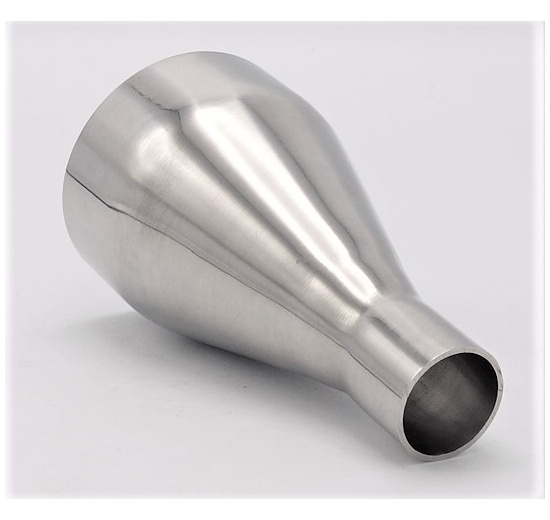 Nerezová redukce centrická, navařovací, dlouhá DN 65/25