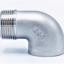 závitový oblouk 90° typ 304 závit 3/4" male/female nerezové kolínko