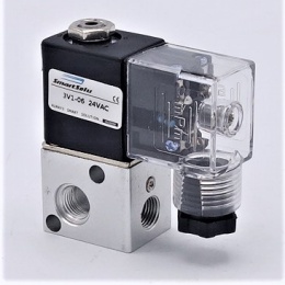 Elektromagnetický rozvaděč 3/2, G 1/8", AC24V