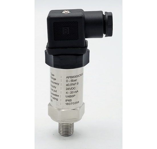 Snímač relativního tlaku, 1/4" BSP, 24VDC | Relativní tl. 0-6 bar