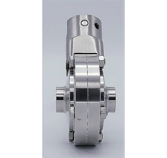 Nerezová klapka přímá, navařovací typ S-S  DN20 (22x1.5 mm)