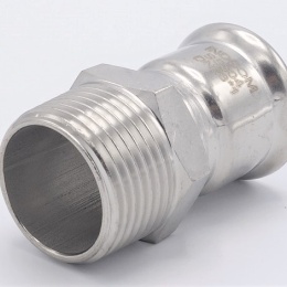 Přechodka lisovací/závit vnější 28 mm_1" nerez