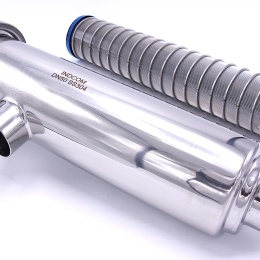 Trubkový filtr rohový | typ S-S, DN50| vnitřní filtrační štěrbinové síto 0,8 mm