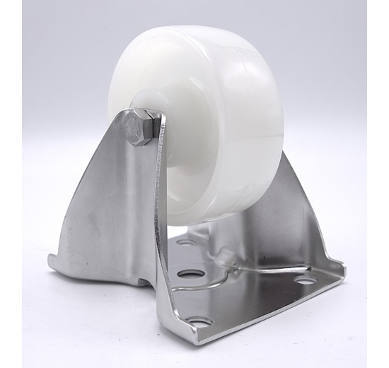 Kolečka transportní pevná nerezová, průměr 80 mm