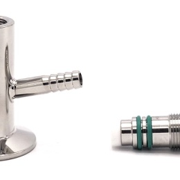 Nerezový vzorkovací ventil, kohoutek, připojení CLAMP