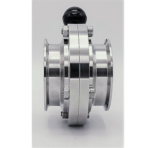 Nerezová klapka přímá, clamp typ C-C | DN65_180 (K91)