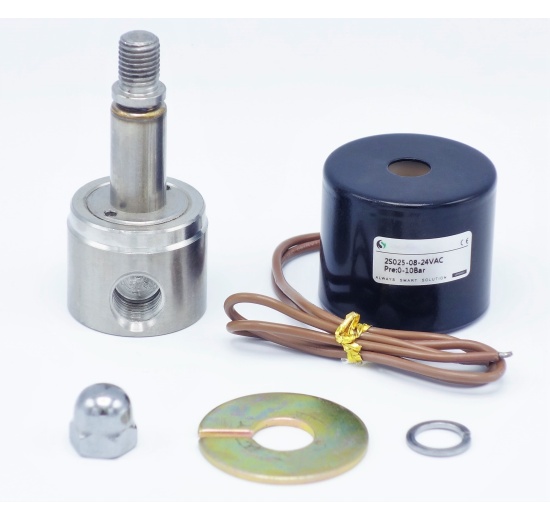 nerezový elektromagnetický ventil AC 24 V