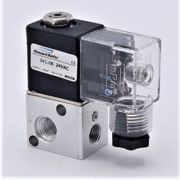 Elektromagnetický rozvaděč 3/2, G 1/8", AC24V