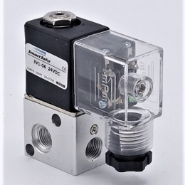 Elektromagnetický rozvaděč 3/2, G 1/8", DC24V