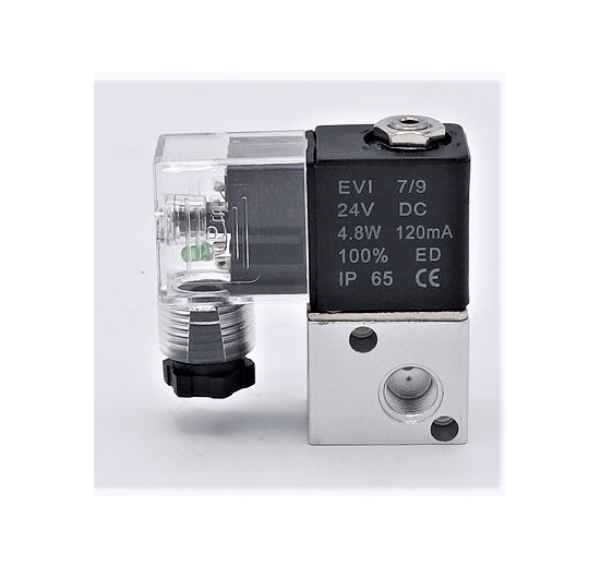 Elektromagnetický rozvaděč 3/2, G 1/8", DC24V