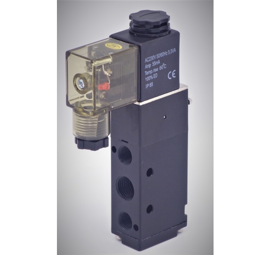 Elektromagnetický rozvaděč 5/2, G 1/8", AC230V