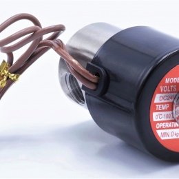 elektromagnetický ventil nepřímo řízený, připojení G 1/4", DC 24V