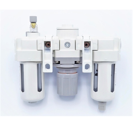 kombinovaná jednotka - filtr + regulátor + lubrikátor