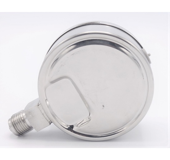 Tlakoměry se spodním (radiálním) připojením, číselník 100 mm, 0 - 2,5 bar (1/2")